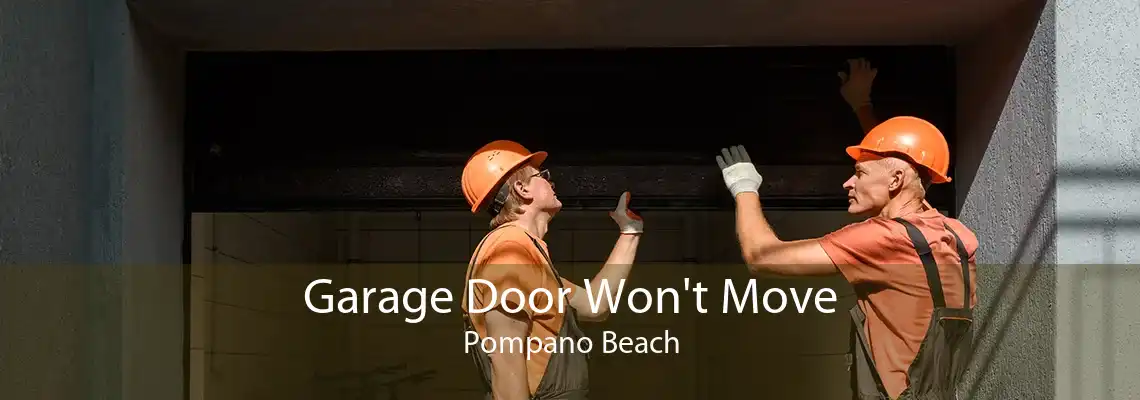 Garage Door Won't Move Pompano Beach