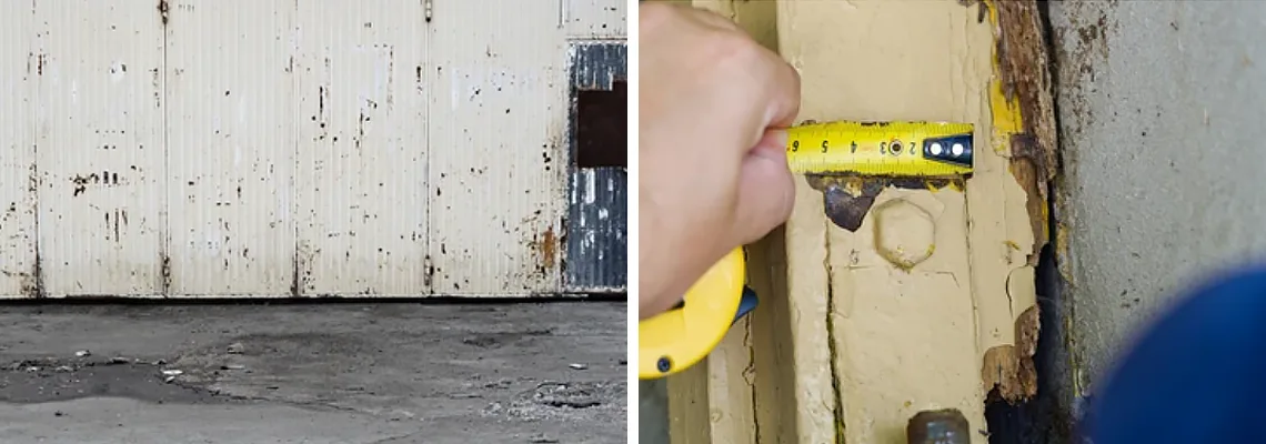 Lift Master Rusty Garage Doors in Pompano Beach